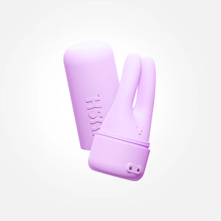 Swish - Compact + Rechargeable Pink Dual Tip Vibrator with Travel Case